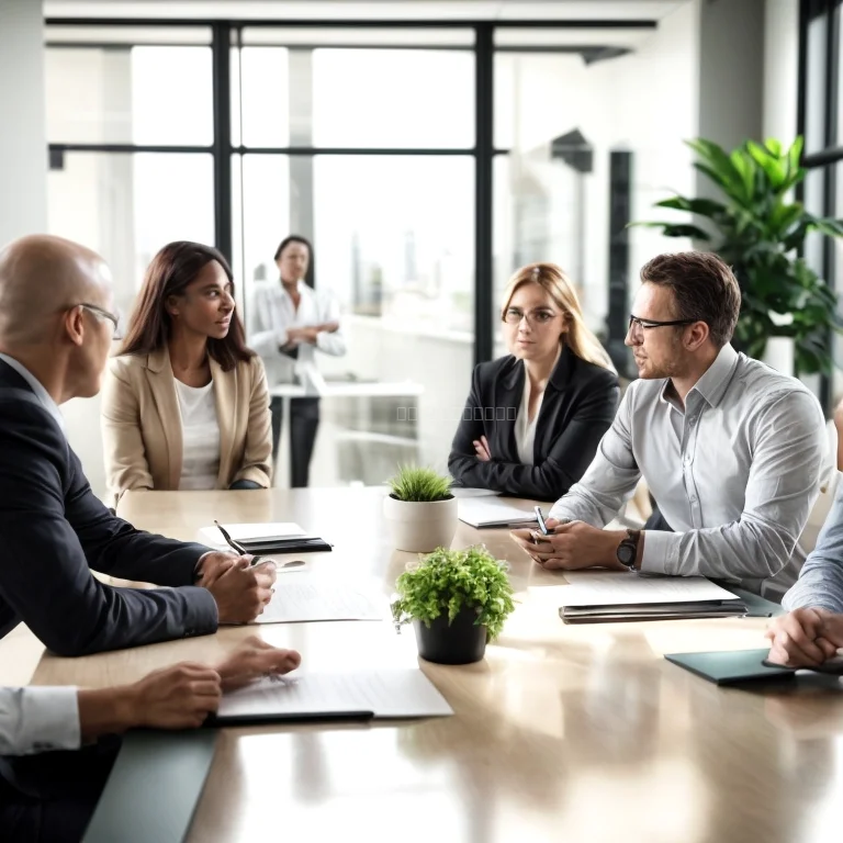 Coaching-Szene im Geschäftssetting
